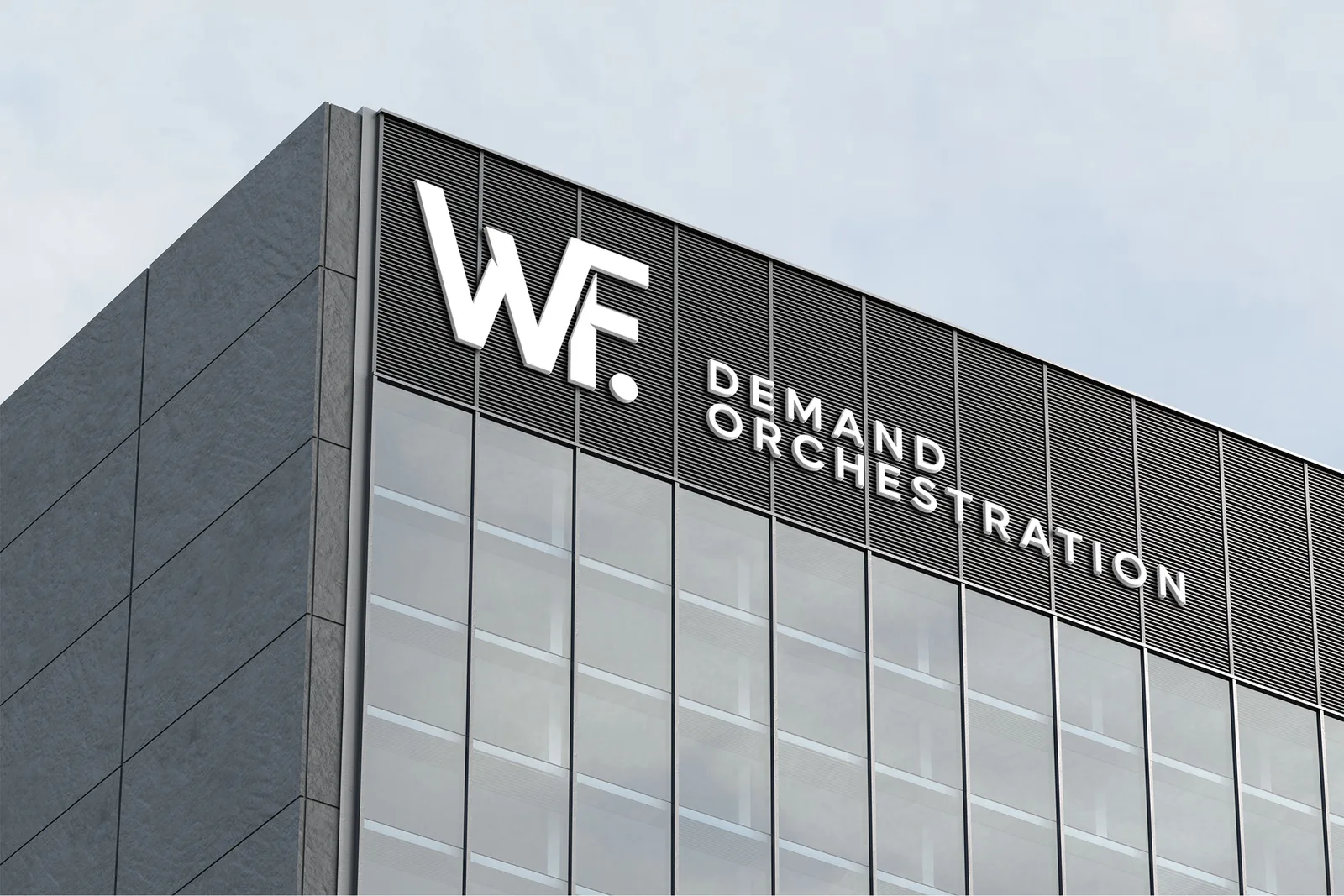 WitFlow Demand Orchestration branding on a modern building